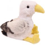 Knuffeldier Meeuw - 2x - zachte pluche stof - premium kwaliteit knuffels - Vogels - 20 cm - Vogel knuffels