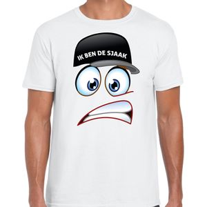 Vrijgezellenfeest T-shirt voor heren - ik ben de Sjaak - wit - vrijgezellen team - Feestshirts