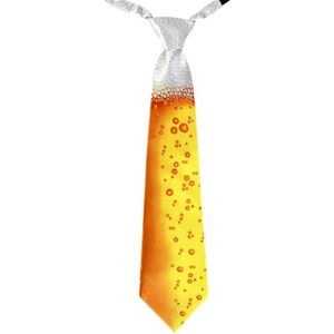 Bier glas thema party stropdas - Verkleedstropdassen