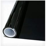 3x rollen raamfolie zonwerend semi transparant/zwart 50 cm x 2 meter zelfklevend - Raamstickers