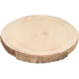 1x Decoratie boomstam schijf hout 29 cm - Decoratief object