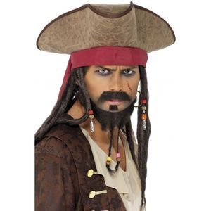 Piraten hoeden Jack Sparrow - Verkleedhoofddeksels