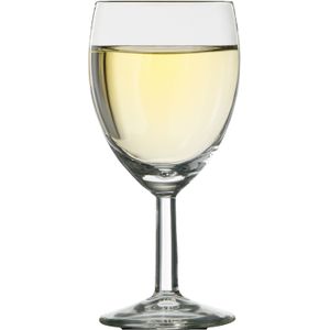 6x Moderne wijnglazen voor witte wijn 24 cl - Wijnglazen
