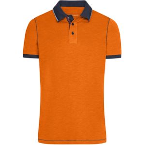 Urban heren poloshirt oranje - Polo shirts
