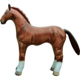 Opblaasbare paarden dieren 75 cm speelgoed - Opblaasfiguren