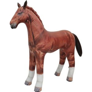 Opblaasbare paarden dieren 75 cm speelgoed - Opblaasfiguren