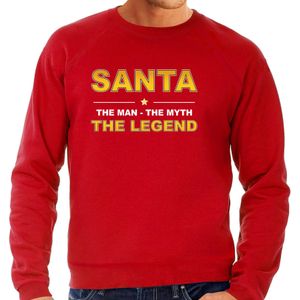 Santa sweater / outfit / the man / the myth / the legend rood voor heren - kerst truien