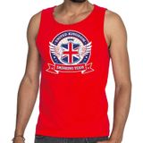 Rood Engeland drinking team tanktop / mouwloos shirt heren - Feestshirts