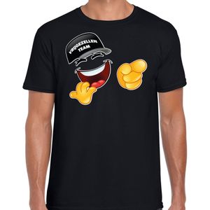Vrijgezellenfeest T-shirt voor heren - vrijgezellen team - zwart - Sjaak - Feestshirts