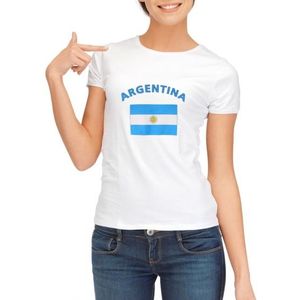 Argentijnse vlaggen t-shirt voor dames - Feestshirts