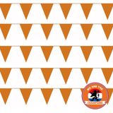 Ek/ Wk/ Koningsdag oranje versiering pakket met oa  200 meter xl oranje vlaggenlijnen/ vlaggetjes - Feestpakketten