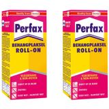 2x pakken Perfax roll-on behanglijm/behangplaksel 200 gram - Behangset