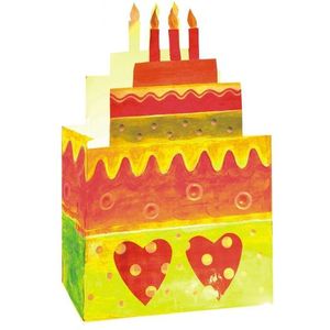 Verjaardagstaart candle bag 4 stuks - Feestlampionnen