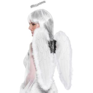 Vleugels voor een engel 55 cm - Verkleedattributen