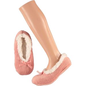 Dames ballerina sloffen/pantoffels roze maat 37-39 - Sloffen - volwassenen