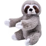 Speelgoed knuffel luiaardje grijs 25 cm - Knuffeldier