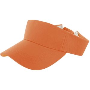 Verkleed zonneklep/sunvisor - voor volwassenen - oranje - supporter/koningsdag - Verkleedhoofddeksels