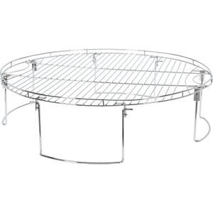 BBQ/barbecue rooster grill - rond - opzet verhoger - metaal - Dia 65 x H17 cm - barbecueroosters