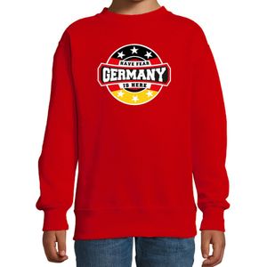 Have fear Germany is here / Duitsland supporter sweater rood voor kids - Feesttruien