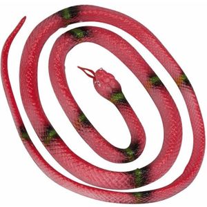 Opgerolde slang rood 140 cm - Speelfiguren