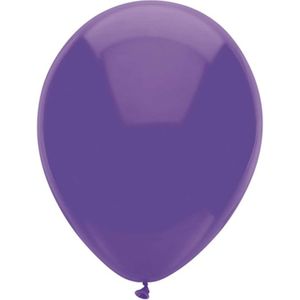 Ballonnen - paars - verjaardag/thema feest - 100x stuks - 29 cm - Ballonnen