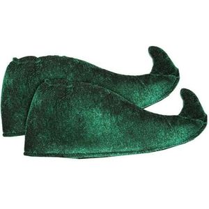 Groene elfen schoencovers voor kinderen - Verkleedschoenen