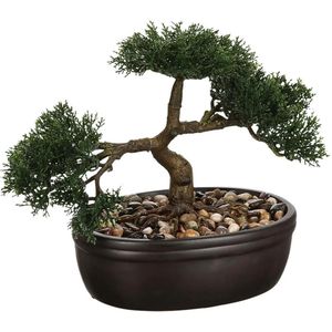 Atmosphera Bonsai - in keramische pot - 23 cm - Kunstplanten - Nepplanten