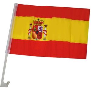 Spaanse vlag voor aan het autoraam - Vlaggen