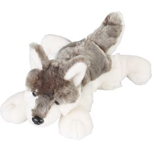 Pluche Knuffel Dieren Wolf 25 cm - Speelgoed Wolven Wilde Dieren Knuffelbeesten