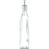 Zeller Azijnfles of Oliefles - 6x - glas - 270 ml - schenktuit - Doseerflessen voor op tafel - Olie- en azijnstellen
