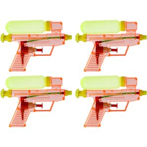 10x Waterpistool/waterpistolen rood 15 cm - Waterpistolen