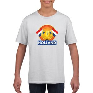 Wit Holland supporter kampioen shirt kinderen - Feestshirts