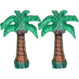 2 stuks Opblaasbare decoratie palmboom 45 cm - Opblaasfiguren