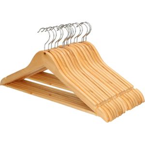 Kledinghangers - 16x - hout - luxe hangers - Kledinghangers