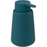 5Five Zeeppompje/dispenser Colorama Lotion - 2x - petrol blauw - 8 x 15 cm - 250 ml - kunststeen