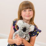 Knuffeldier Koala - zachte pluche stof - premium kwaliteit knuffels - grijs - 21 cm - Knuffeldier