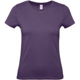 B&C - Basic T-shirts - Paars - Set van 2 - Ronde Hals - Katoen - 145 grams