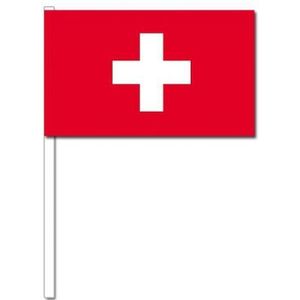 Zwaaivlaggetjes Zwitserse vlag - zwaaivlaggen