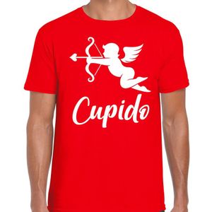 Cupido liefdes shirt / kostuum rood voor heren - Feestshirts