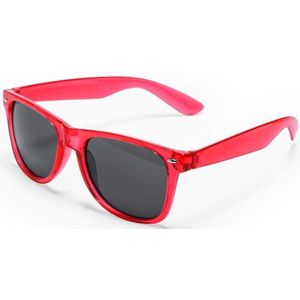 Rode verkleed accessoire zonnebril voor volwassenen - Verkleedbrillen