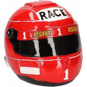 Spaarpot race helm rood - Spaarpotten