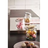 Voorraad/weckpot - 6x - transparant - glas - 7 x 7 cm - 125 ml - Le Parfait - Weckpotten