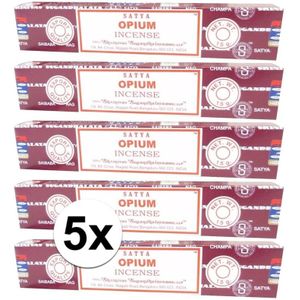 Wierook Opium ontspanning/meditatie 60 stokjes Nag Champa - Wierookstokjes