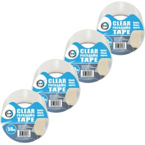 DID verpakkingstape transparant 4 stuks 50 meter x 48 mm - Tape (klussen)