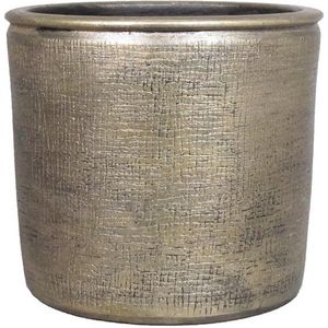 Floran Plantenpot - keramiek - industrieel goud - 31x34 cm - Plantenpotten