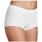 Set van 5x stuks Sloggi basic maxi senioren dames slips/onderbroeken, maat: 52 in het wit - Slips