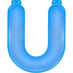 Blauwe opblaasbare letter U - Letters oplaas