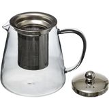 Secret de Gourmet - Theepot - glas/rvs - met filter - 800 ml