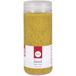 Fijn decoratie zand geel 475 ml - decoratie - zandkorrels / knutselbenodigheden