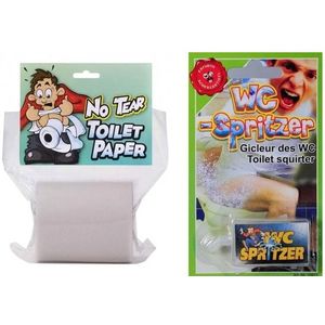 Fun/fop pakket toiletpapier/wc spuit - Fopartikelen